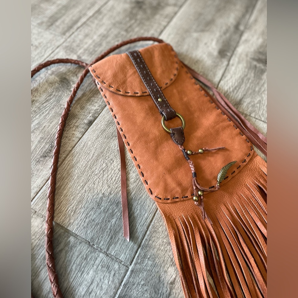 Authentic Vintage LUCKY Brand Tassel Purse with charms